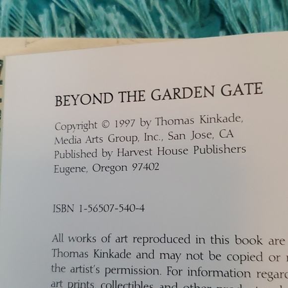 Thomas Kincade h/c beyond the garden Gate book - Picture 5 of 5
